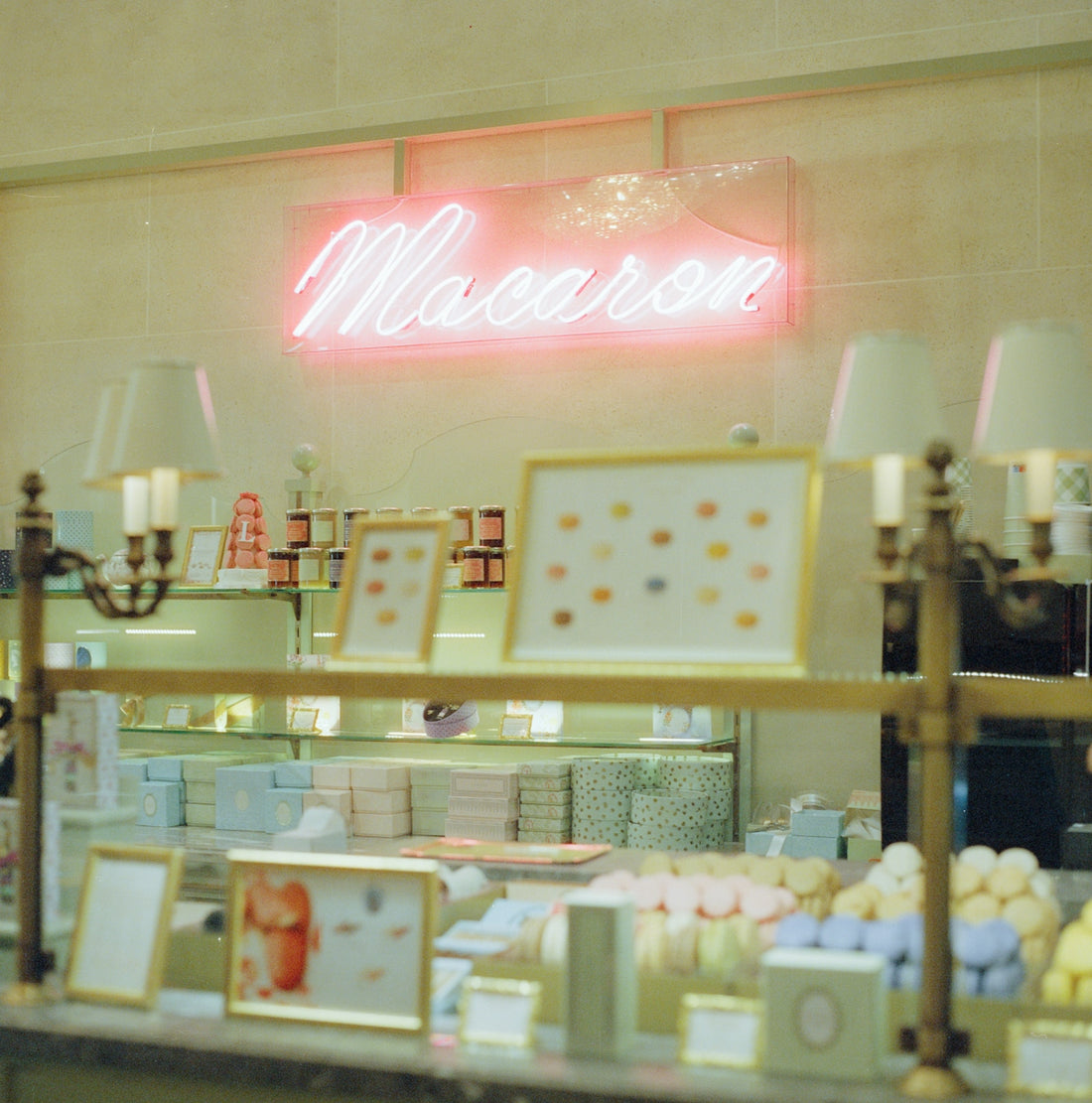 A store with a lot of items on the counter