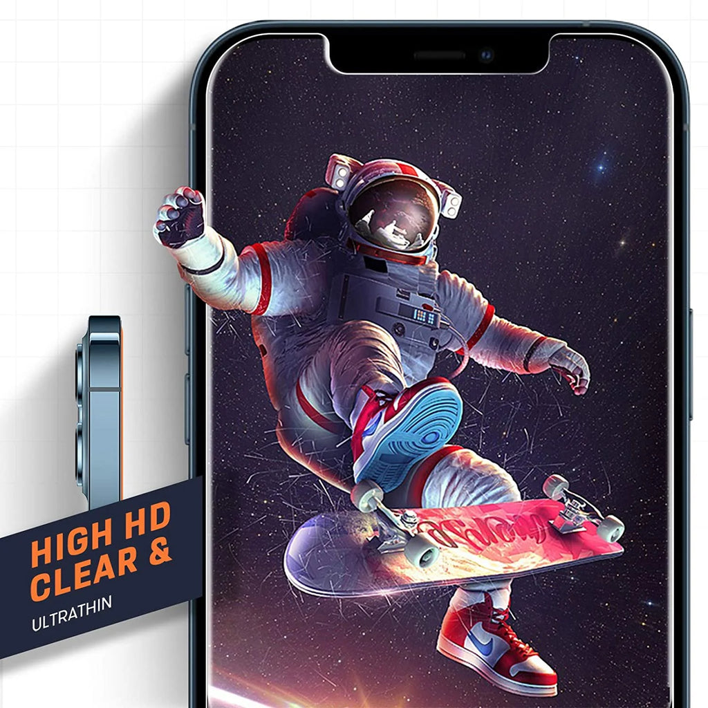 [2 Pack]  Shield Protector for Iphone 12 Pro Max, 6.7 Inch Tempered Glass Screen Protector, Anti-Scratch, Anti-Fingerprint, Bubble Free