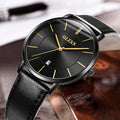 Luxury Men's Waterproof Watch - Fashion Casual Auto Date Quartz Wristwatch with Leather Sport Band - Maliame Store