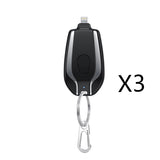 1500mAh Mini Power Bank Keychain Charger