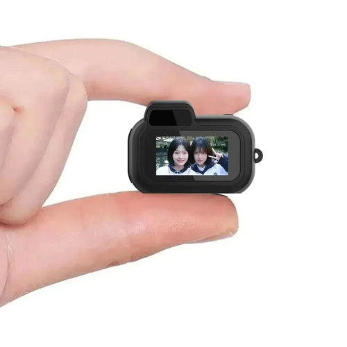 Mini Slr-Shaped 1080P Pocket DV Camera – Portable Body Cam, Action Camera with Display Screen, Loop Recording, & Filters - GigaDeals