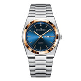 Ultra-thin Butterfly-clasp Steel-band Quartz Mens Watch