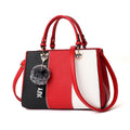 Women Party Handbag - Hairball Ornaments Totes Patchwork Handbag for Parties, Messenger Crossbody Shoulder Bag - Maliame Store