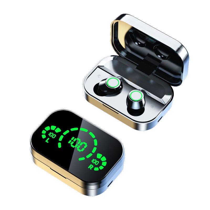 YD03 Wireless Bluetooth-compatible Headset TWS Large Screen Smart Digital Display In Ear Breathing Light - Maliame Store