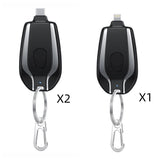 1500mAh Mini Power Bank Keychain Charger