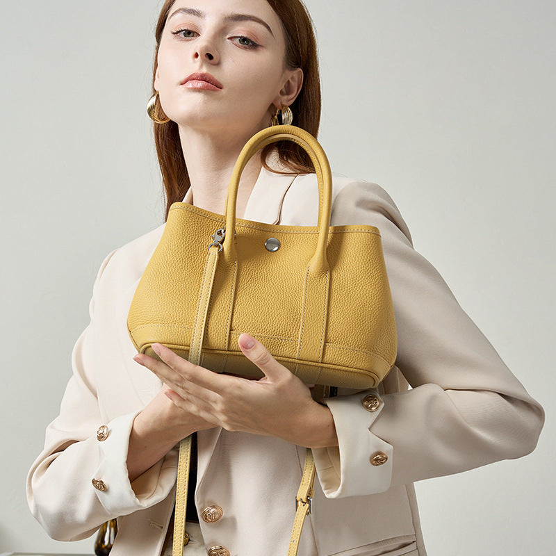 Leather crossbody women's bag hand-held mini garden bag - Maliame Store