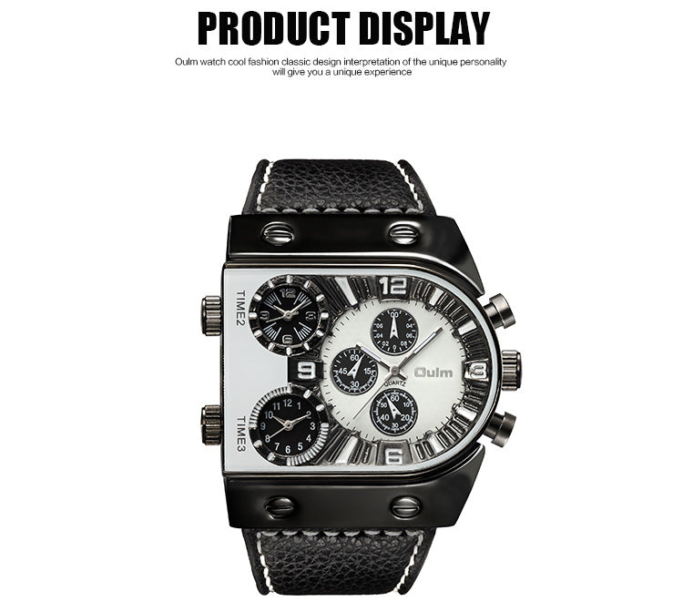 Men's Double Display Wristwatch - Stylish Quartz Timepiece - Maliame Store