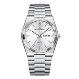 Ultra-thin Butterfly-clasp Steel-band Quartz Mens Watch