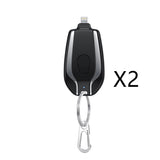 1500mAh Mini Power Bank Keychain Charger