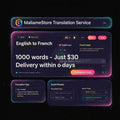 Translate 1000 words from English to French