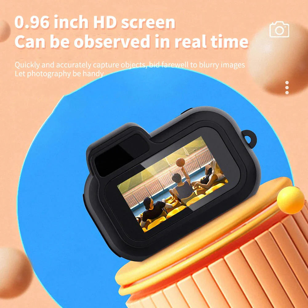 Mini Slr-Shaped 1080P Pocket DV Camera – Portable Body Cam, Action Camera with Display Screen, Loop Recording, & Filters - GigaDeals