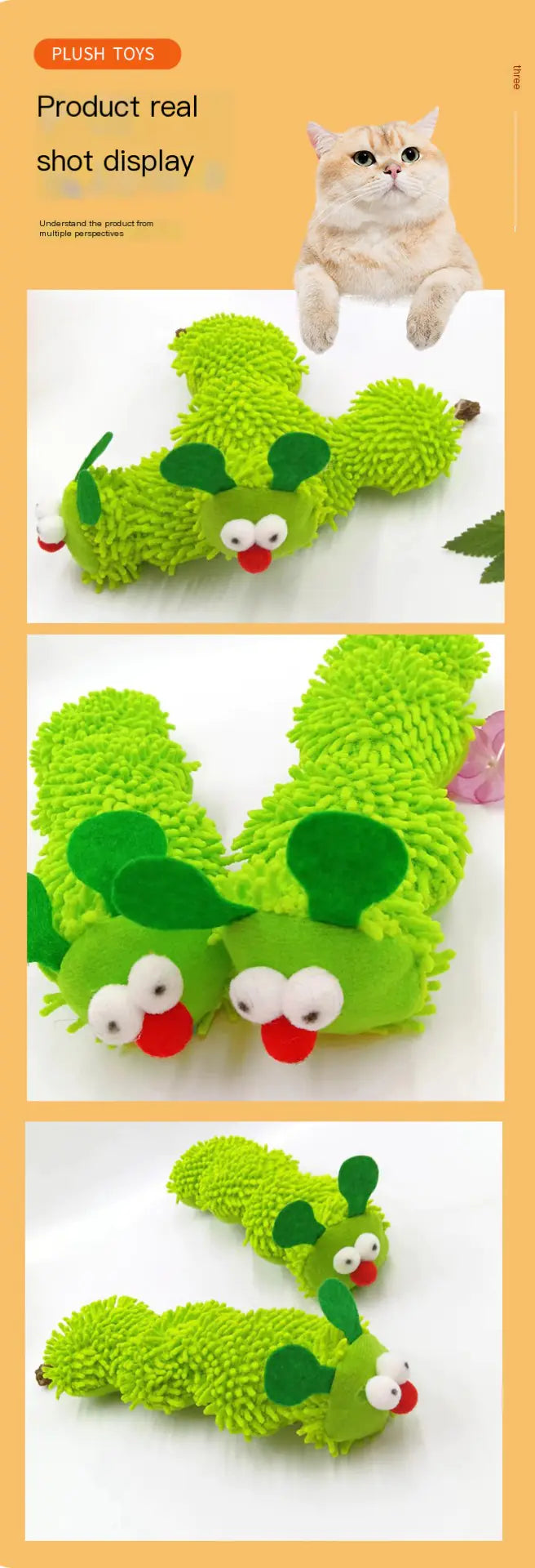 Catnip Caterpillar Toy - Maliame Store
