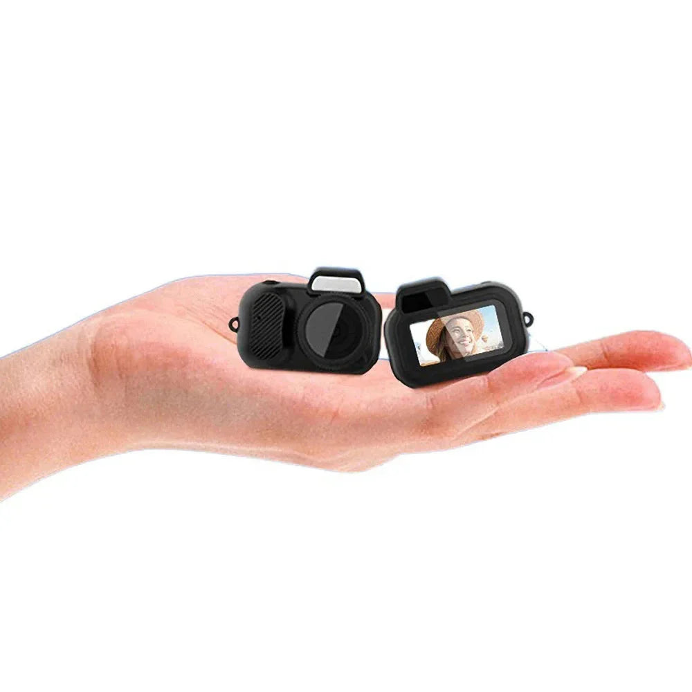 Mini Slr-Shaped 1080P Pocket DV Camera – Portable Body Cam, Action Camera with Display Screen, Loop Recording, & Filters - GigaDeals