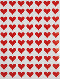 Small Heart Stickers - Scrapbooking Stickers, Packaging Stickers, Arts & Crafts Decorative Sticker Labels for Scrapbooks & More - 0.5 Inch, 350-Pack (Red)