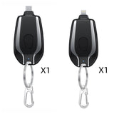 1500mAh Mini Power Bank Keychain Charger