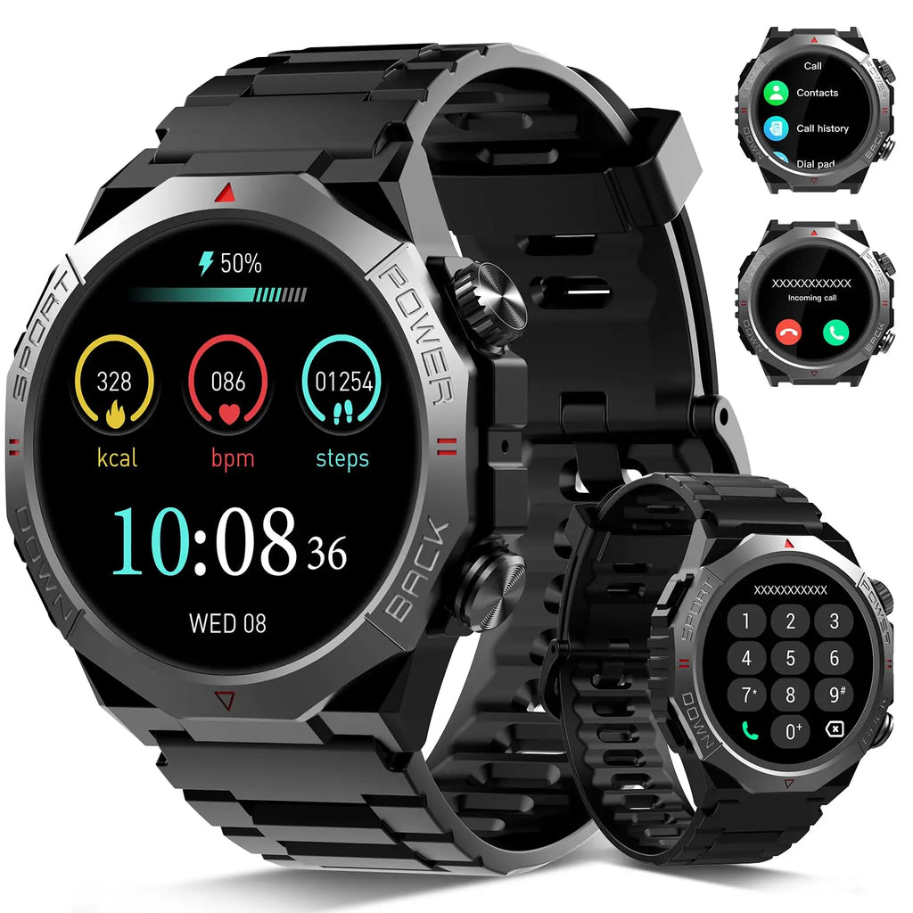 Montre connectée pour homme avec appel Bluetooth