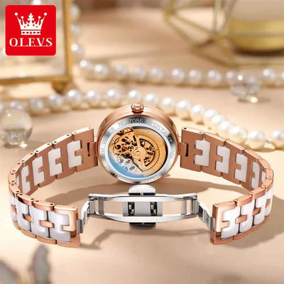Montre mécanique automatique OLEVS 7086 pour femme