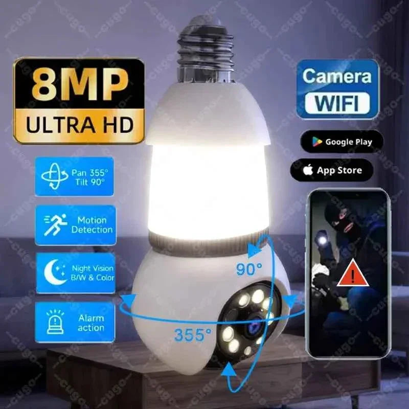 8MP WiFi Bulb Camera