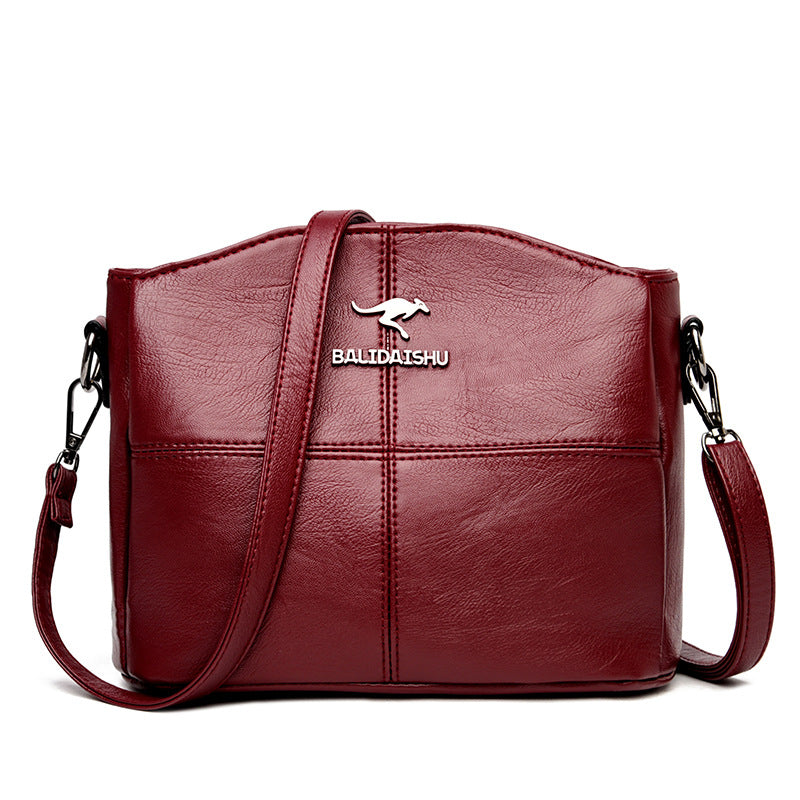 Splicing bag single shoulder crossbody bag - Maliame Store