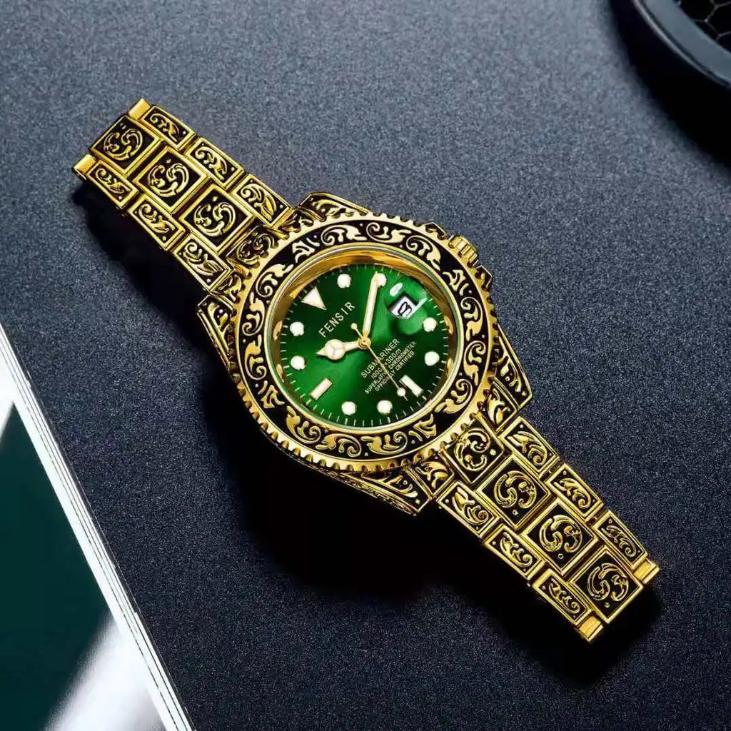 Men's Fashion Wristwatch with Luminous Needle and Calendar - Stylish Montre Homme for Men - Maliame Store