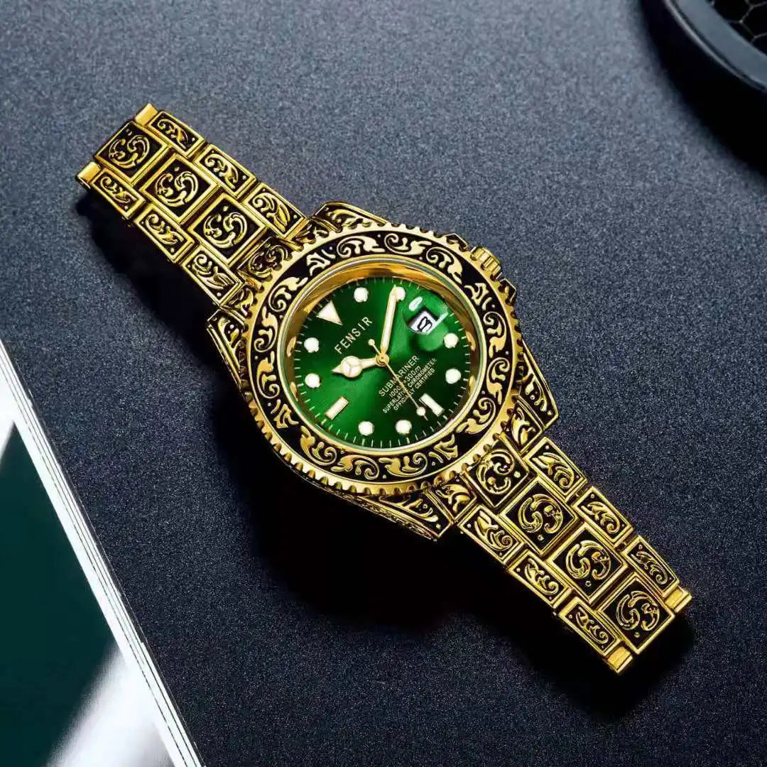Men's Fashion Wristwatch with Luminous Needle and Calendar - Stylish Montre Homme for Men - Maliame Store