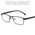 Men's Prescription Eyeglasses - Retro Metal Square Diopter -0.5 to -6.0 for Nearsightedness - Maliame Store