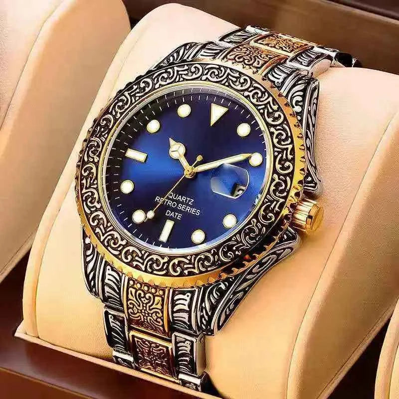 Men's Fashion Wristwatch with Luminous Needle and Calendar - Stylish Montre Homme for Men - Maliame Store