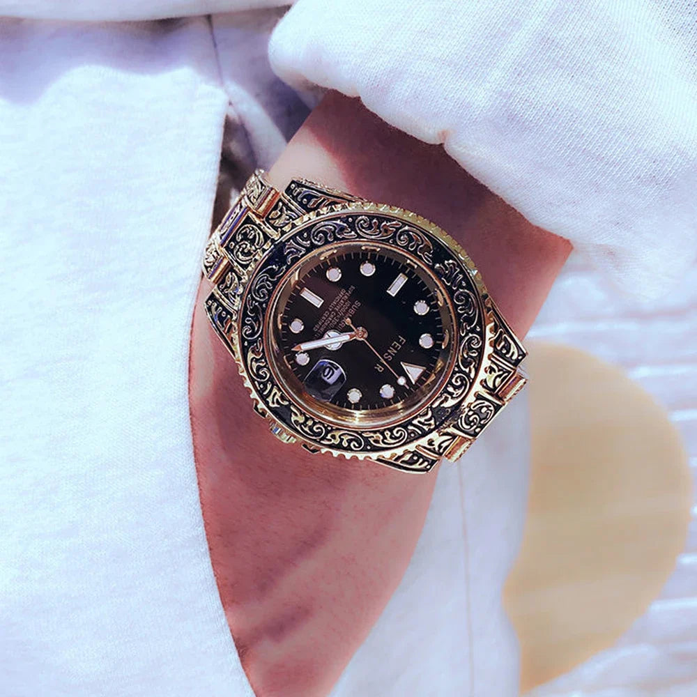 Men's Fashion Wristwatch with Luminous Needle and Calendar - Stylish Montre Homme for Men - Maliame Store