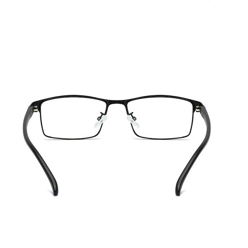 Men's Prescription Eyeglasses - Retro Metal Square Diopter -0.5 to -6.0 for Nearsightedness - Maliame Store