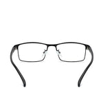 TR90 Designer Reading Glasses - Men's Retro Metal Square Eyeglasses for Ultimate Comfort and Style