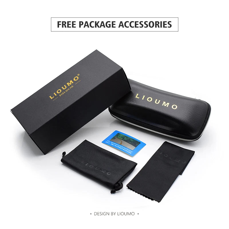 LIOUMO Classic Reflective Polarized Sunglasses Men Hexagon Retor Sun Glasses Women Stainless Steel Eyewear UV400 Gafas De Sol - Maliame Store