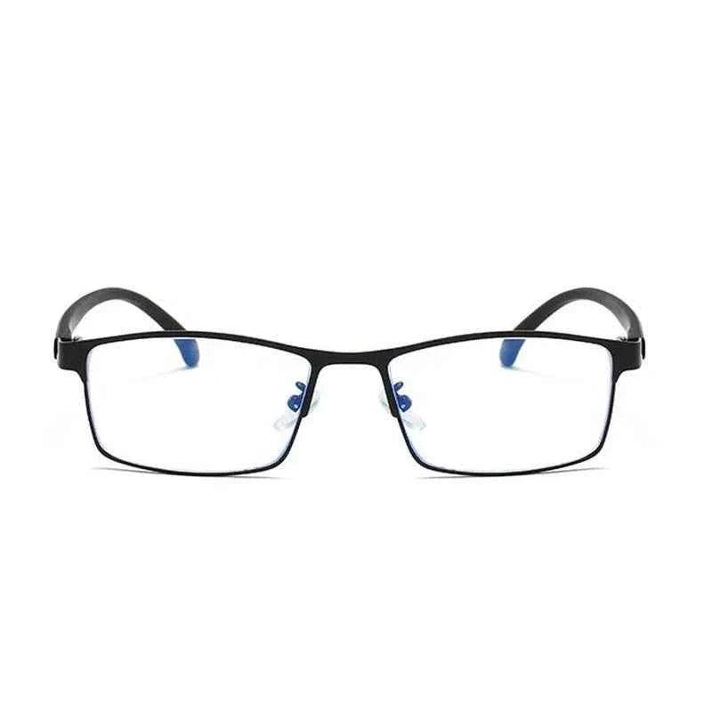 Men's Prescription Eyeglasses - Retro Metal Square Diopter -0.5 to -6.0 for Nearsightedness - Maliame Store