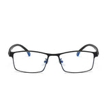 TR90 Designer Reading Glasses - Men's Retro Metal Square Eyeglasses for Ultimate Comfort and Style