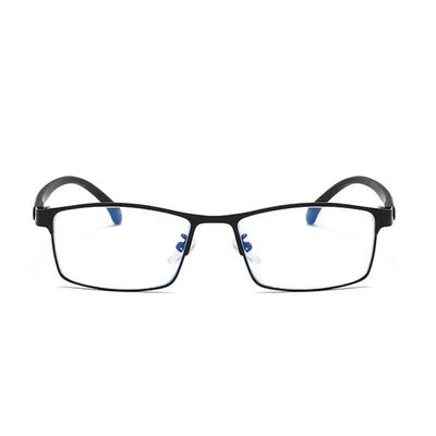 TR90 Designer Reading Glasses - Men's Retro Metal Square Eyeglasses for Ultimate Comfort and Style