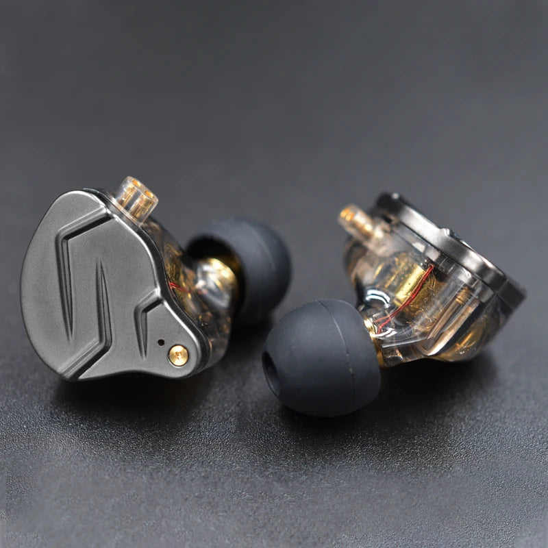 KZ ZSN Pro Metal Earphones 1BA+1DD Hybrid Technology HIFI Bass Earbuds In Ear Monitor Headphones Sport Noise Cancelling Headset - Maliame Store