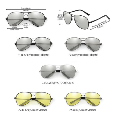 Photochromic Polarized Sunglasses