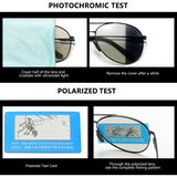 Lunettes de soleil polarisées photochromiques