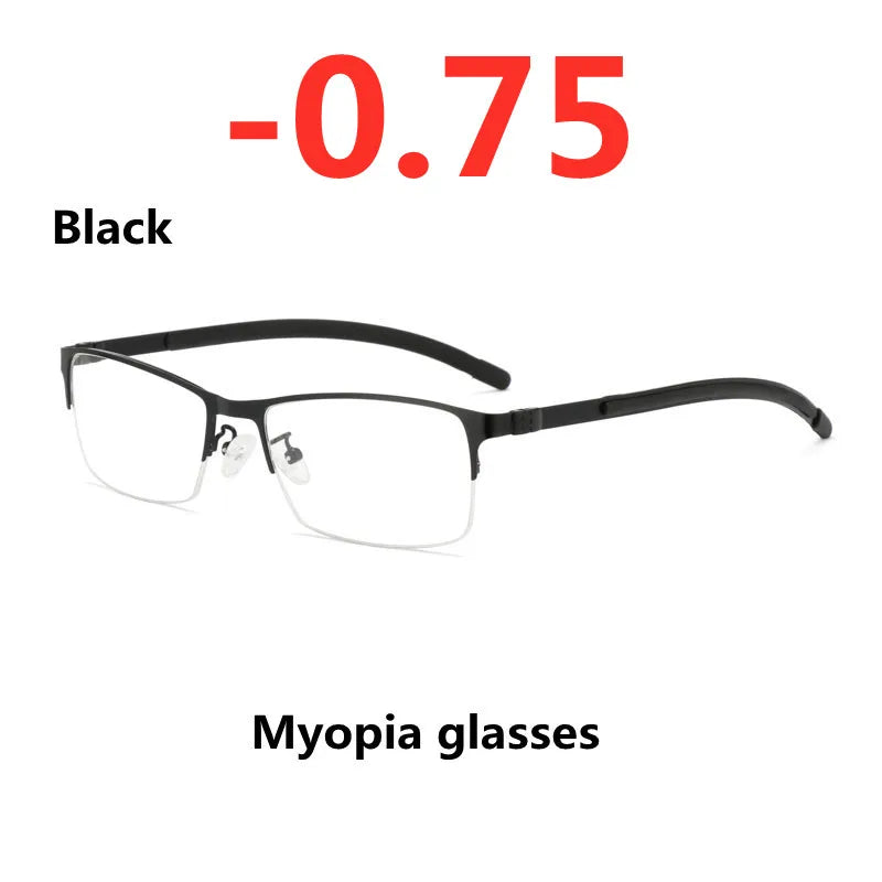 Titanium Alloy Photochromic Myopia Eyeglasses for Women & Men - All Prescriptions - Maliame Store