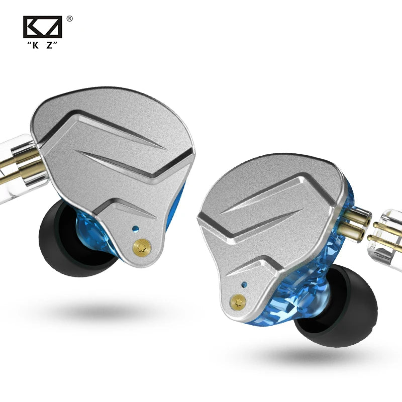 KZ ZSN Pro Metal Earphones 1BA+1DD Hybrid Technology HIFI Bass Earbuds In Ear Monitor Headphones Sport Noise Cancelling Headset - Maliame Store
