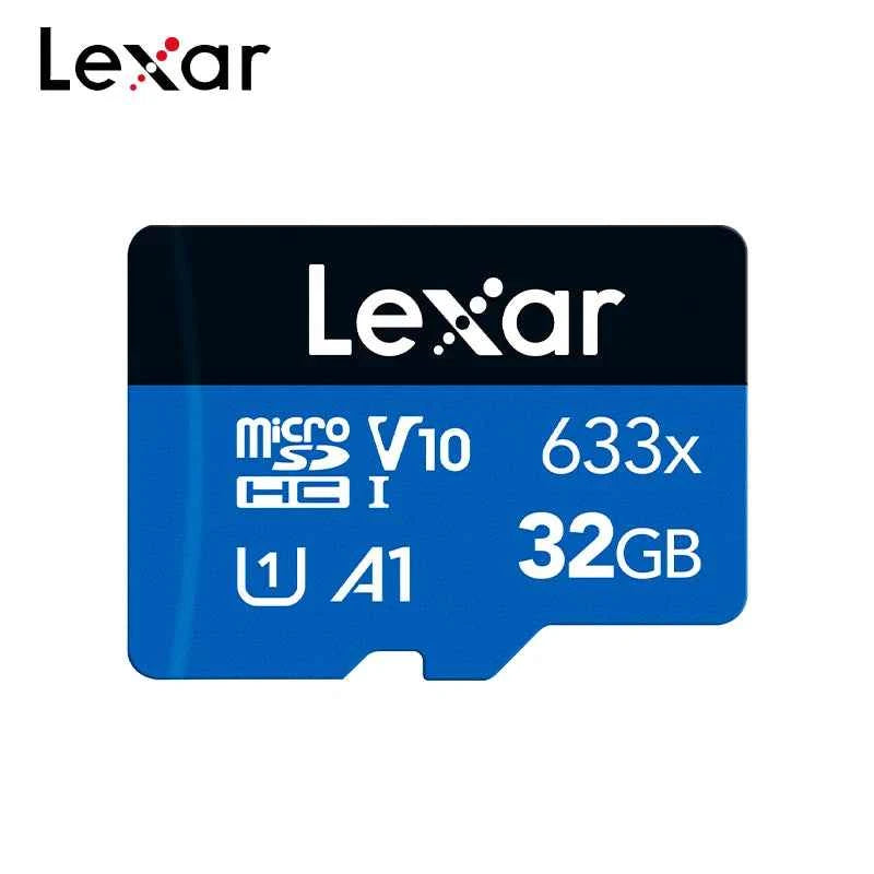 100% Original Lexar Class 10 A1 Memory Card 256GB 128GB 64GB SDXC V30 U3 32GB SDHC V10 U1 Lexar 633x Micro SD Card Flash Microsd
