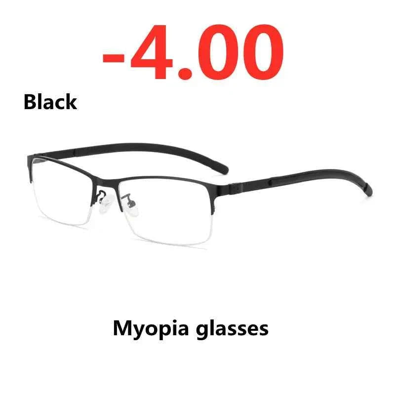 Titanium Alloy Photochromic Myopia Eyeglasses for Women & Men - All Prescriptions - Maliame Store