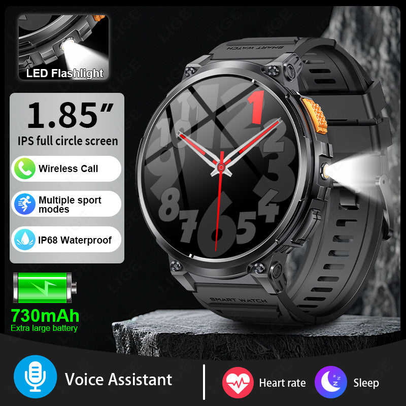 K66 Outdoor Sports with Flashlight Smart Watch for Men - Maliame Store
