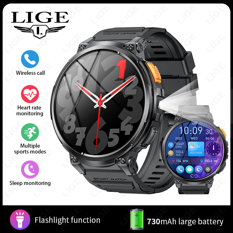 K66 Outdoor Sports with Flashlight Smart Watch for Men - Maliame Store