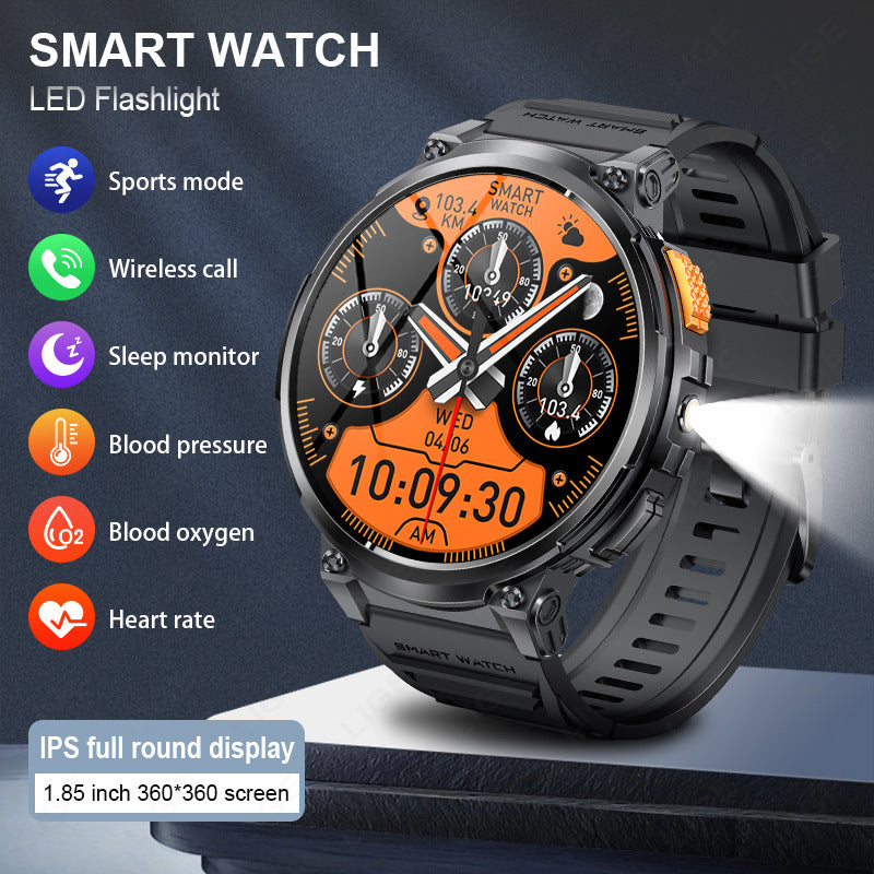 K66 Outdoor Sports with Flashlight Smart Watch for Men - Maliame Store