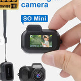 Minicámara retro HD 1080p: cámara de video portátil para interiores y exteriores, ideal para regalos navideños.