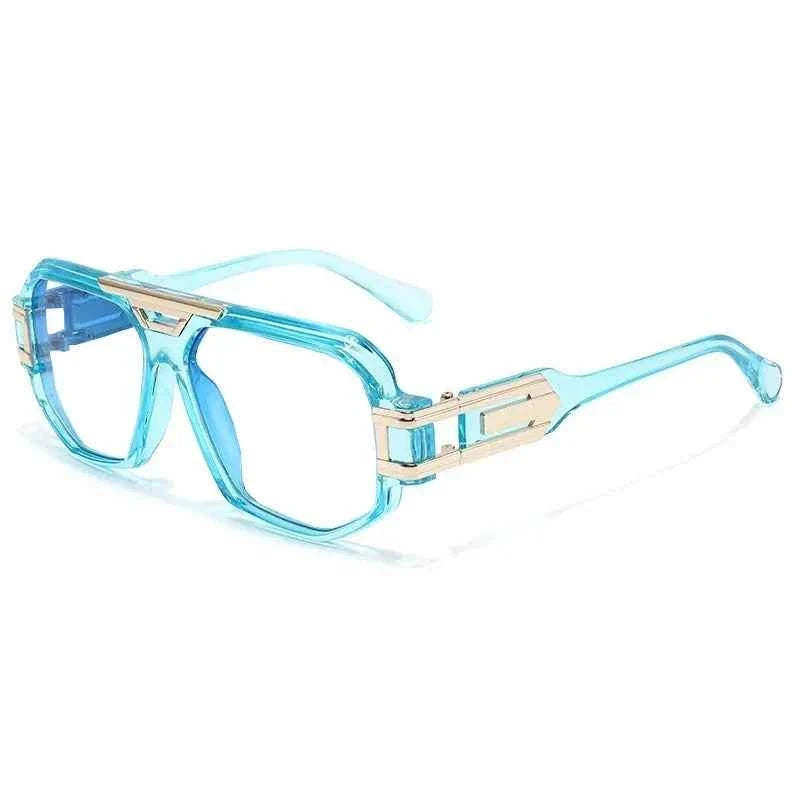 Trend Large Frame Pilot Anti Blue Light Reading Glasses Men Women Double Bridge Prescription Glasses Computer Glasses New - Maliame Store