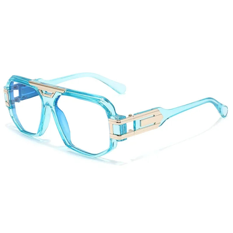 Trend Large Frame Pilot Anti Blue Light Reading Glasses Men Women Double Bridge Prescription Glasses Computer Glasses New - Maliame Store