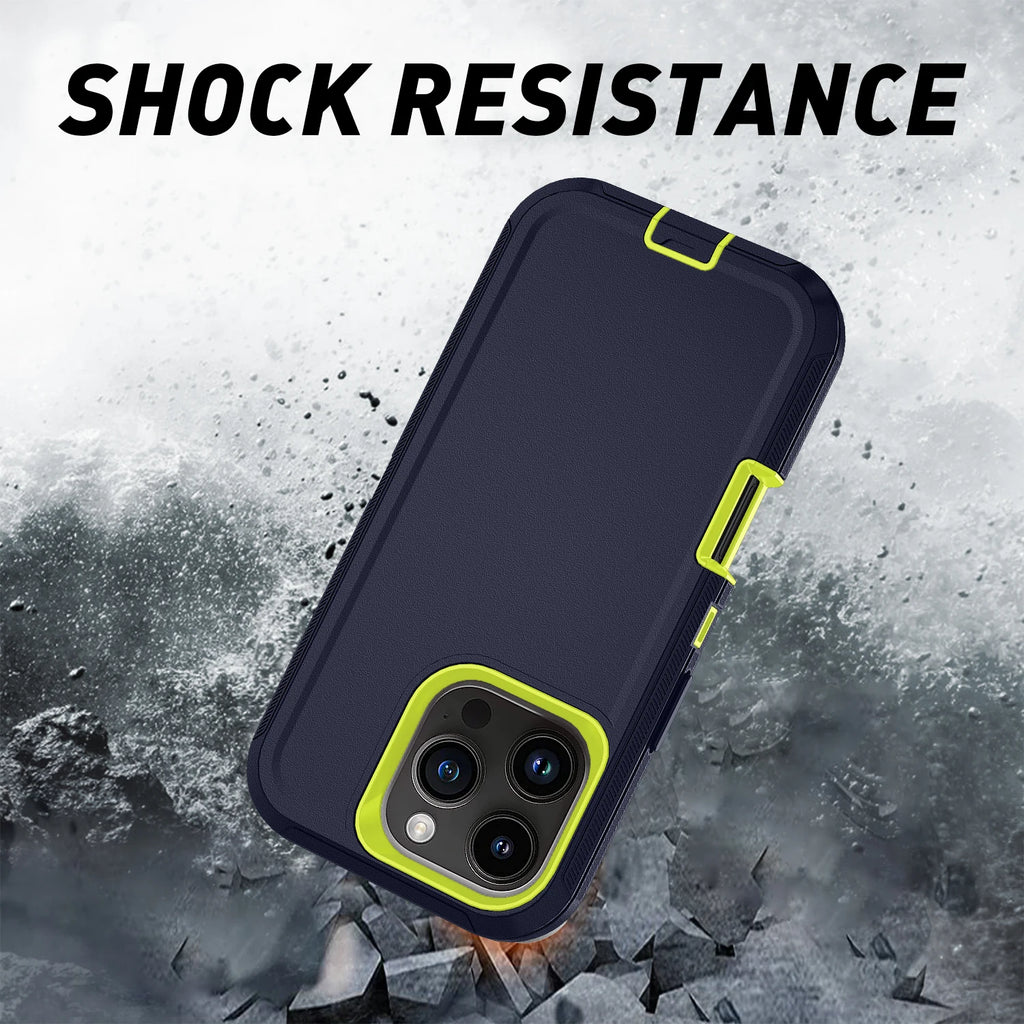 Armor Shockproof Defender Phone Case For iphone 11 12 13 14 15 Pro Max X XS XR XSMAX 7 8 Plus SE2 SE4 Hard PC+TPU Back Cover - Maliame Store