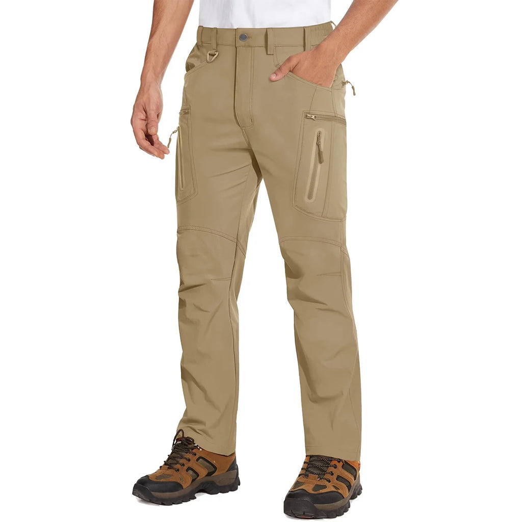 MAGCOMSEN Lightweight Hiking Pant Men Summer Cargo Pants Quick-Dry Nylon Waterproof Outdoor Fishing Casual Trouser