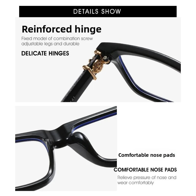Glasses for Men Tr90 Reading Frame for Women Designer Eyewear Wholesale Ins Hot Style Glasses Myopia Lenses reading glasses - Maliame Store